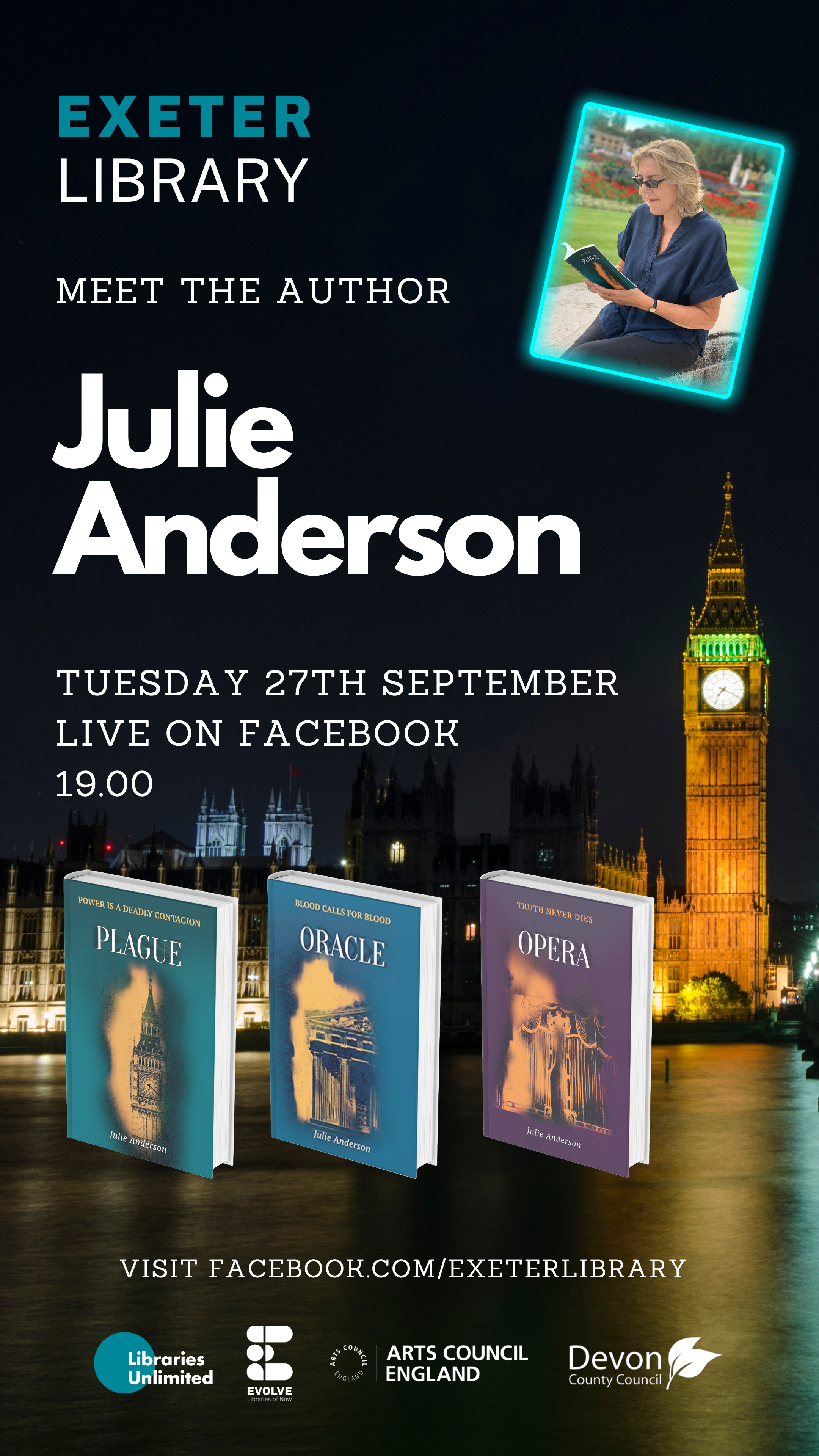 Julie Anderson September 2022 Author Event INSTA &amp; FACEBOOK STORY 1